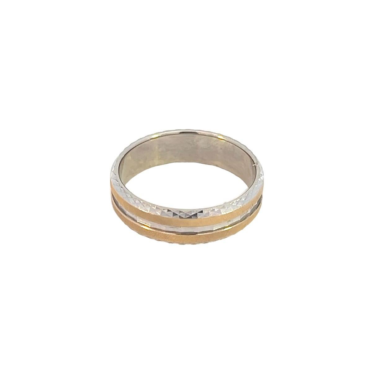 Men's 14k 2T gts wed band 5.77g 10 For Sale