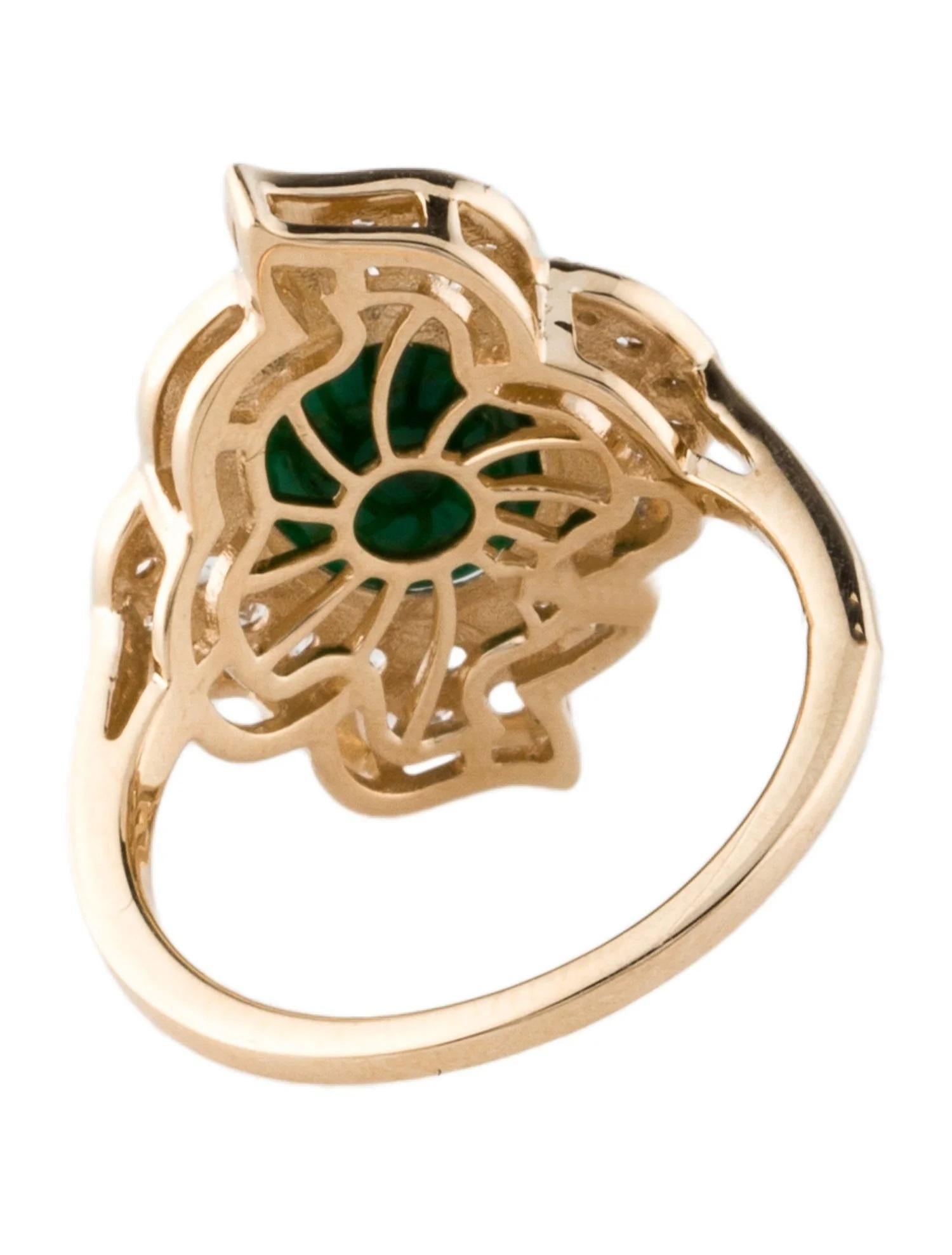 14K 3,39ct Smaragd & Saphir Cocktail Ring, Größe 7, Runder Brillant Saphir (Rundschliff) im Angebot