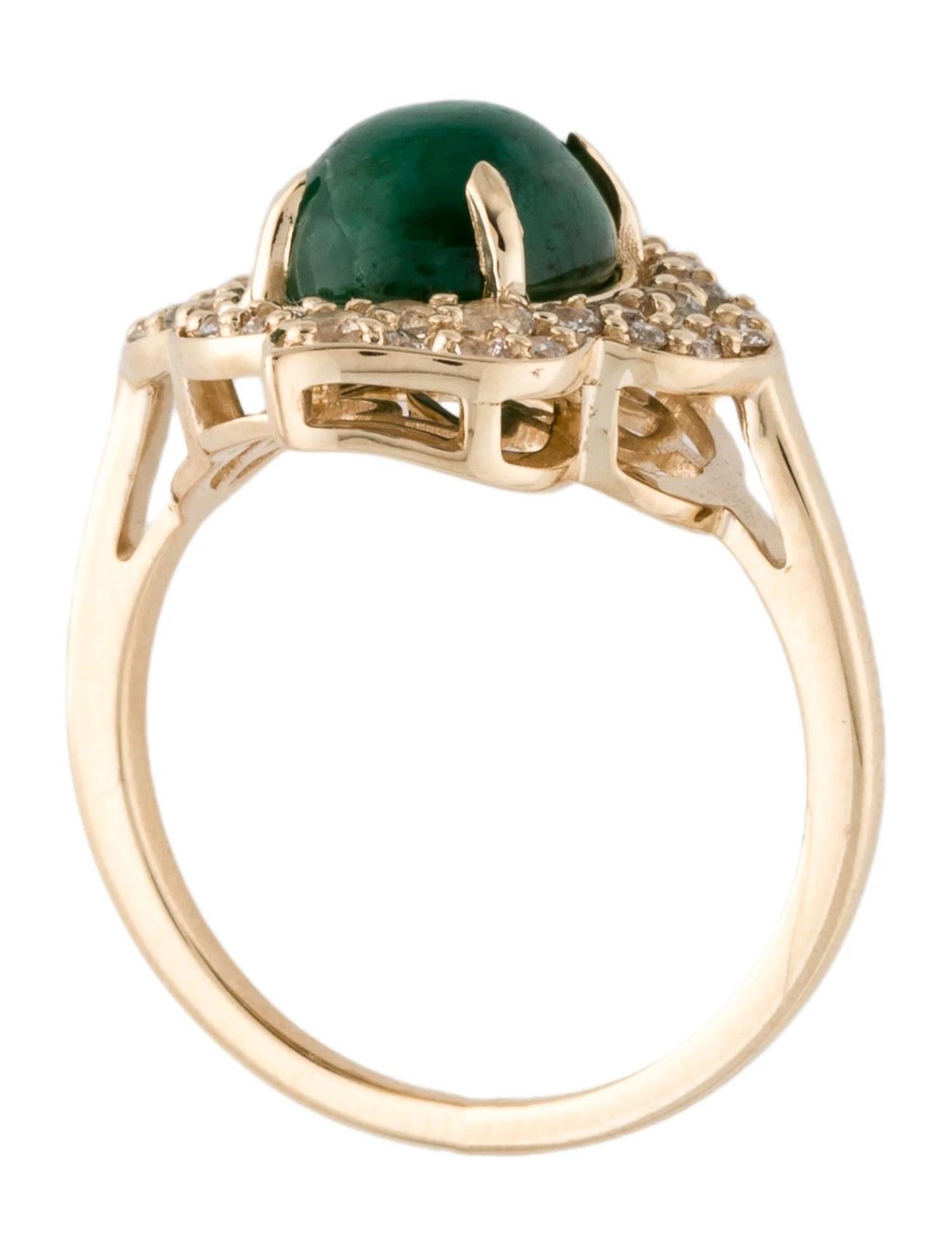 14K 3,39ct Smaragd & Saphir Cocktail Ring, Größe 7, Runder Brillant Saphir im Zustand „Neu“ im Angebot in Holtsville, NY