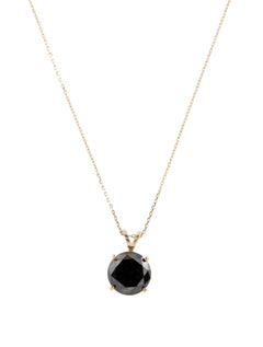 Collana con ciondolo solitario di diamanti 14K 3,47ct
