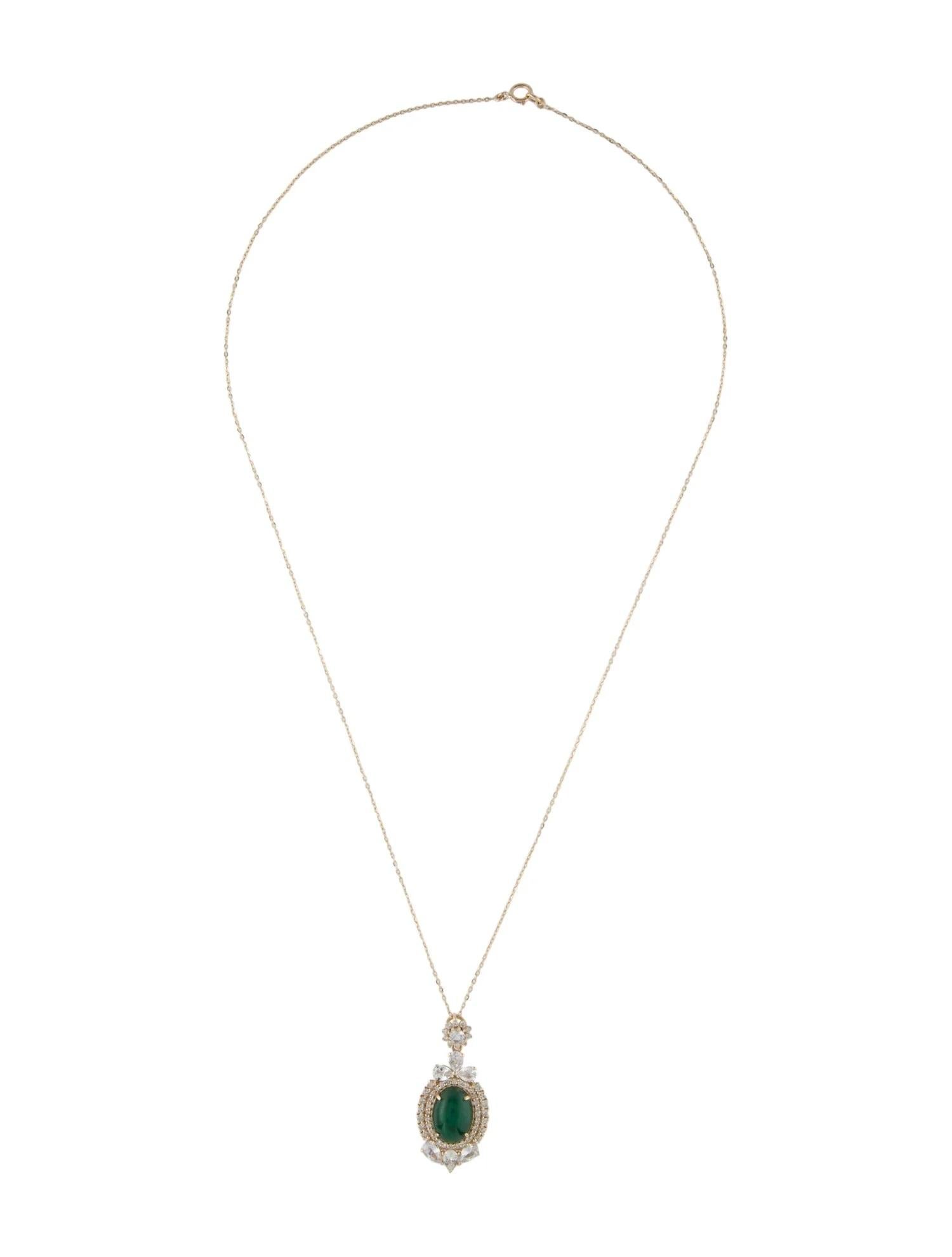 Artista Collana con smeraldo, zaffiro e diamante 14K 3,63ct, pera modificata Brilliante in vendita
