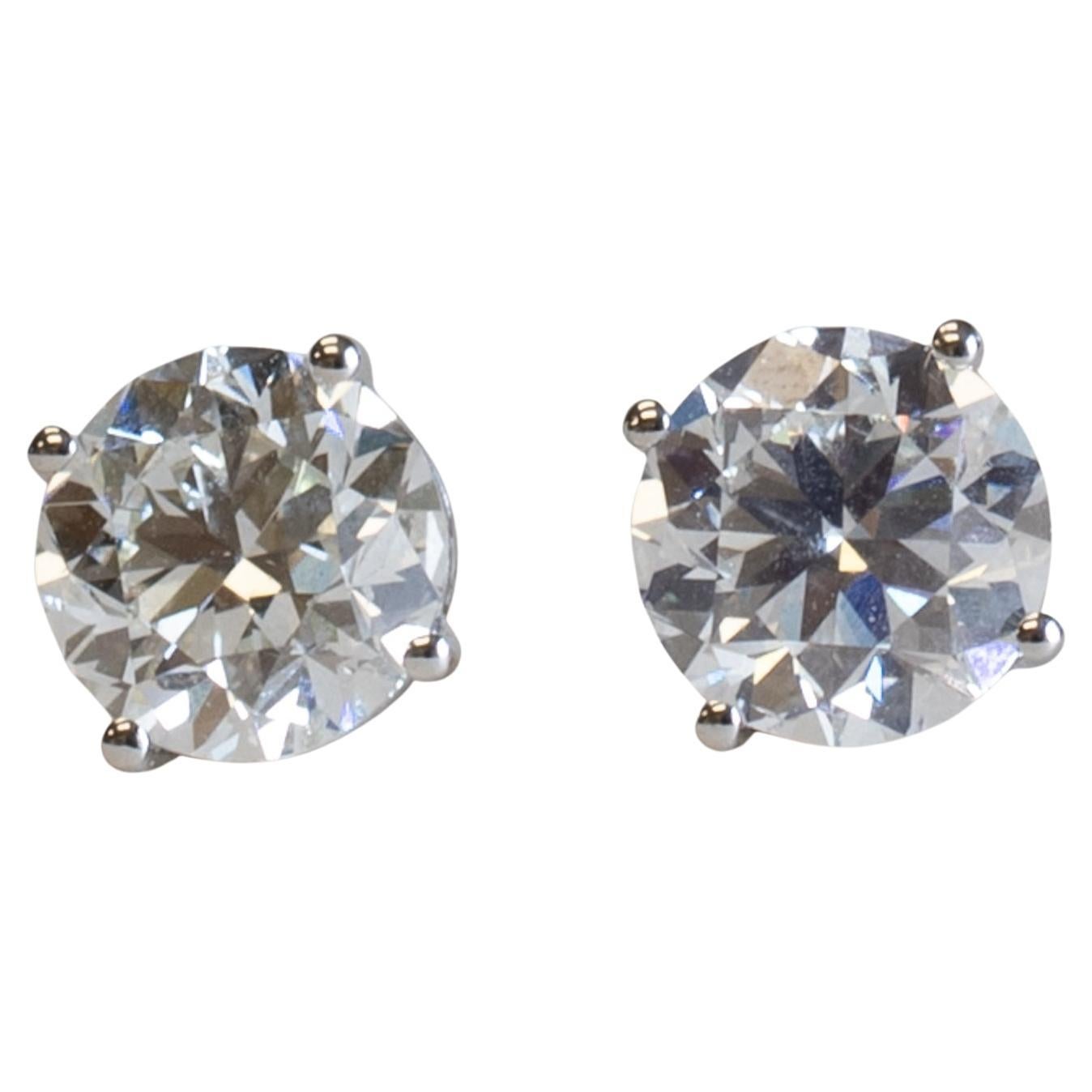 14K 4 CTTW Diamond Studs For Sale