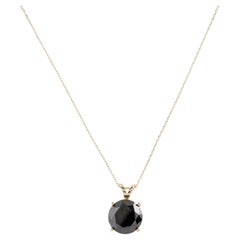 Collar Colgante Solitario 14K 4.09ct Diamantes