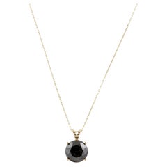 Collar Colgante Solitario 14K 4.45ct Diamantes
