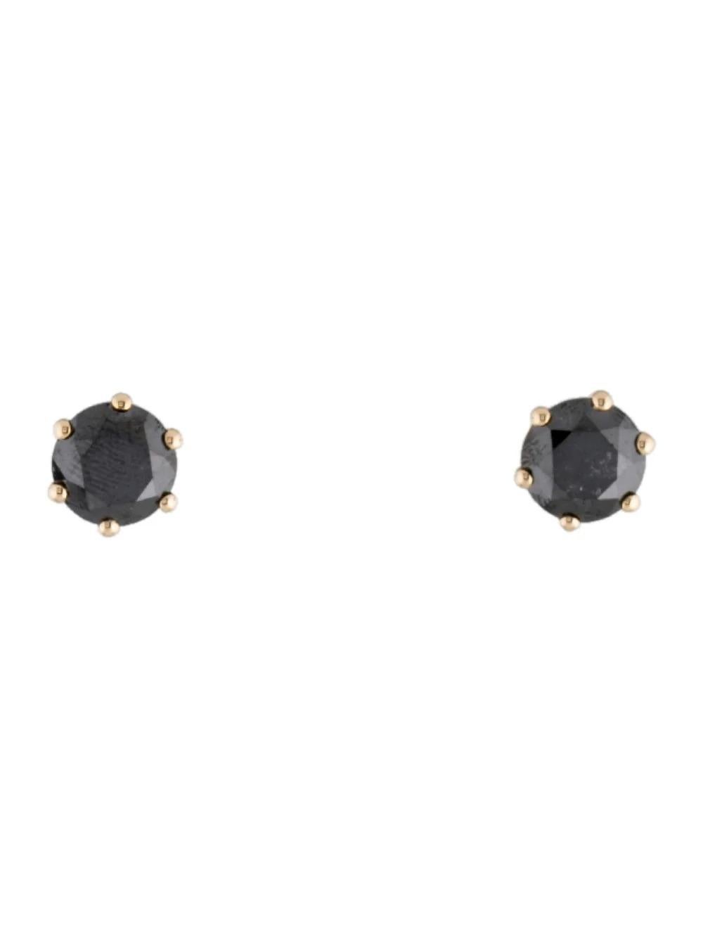 Elevate your ensemble with these exquisite 14K Yellow Gold Diamond Stud Earrings. Crafted to perfection, these earrings feature two round brilliant diamonds, each boasting a stunning carat weight of 2.54 and 2.53, respectively.

Specifications:

*