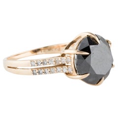 14K 5,38ctw runder Brillant Diamant Cocktail Ring