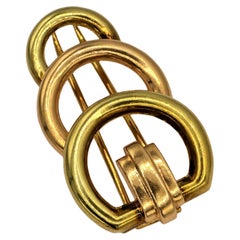 14k 585 Yellow and Rose Gold Vinatge Brooch / Pin