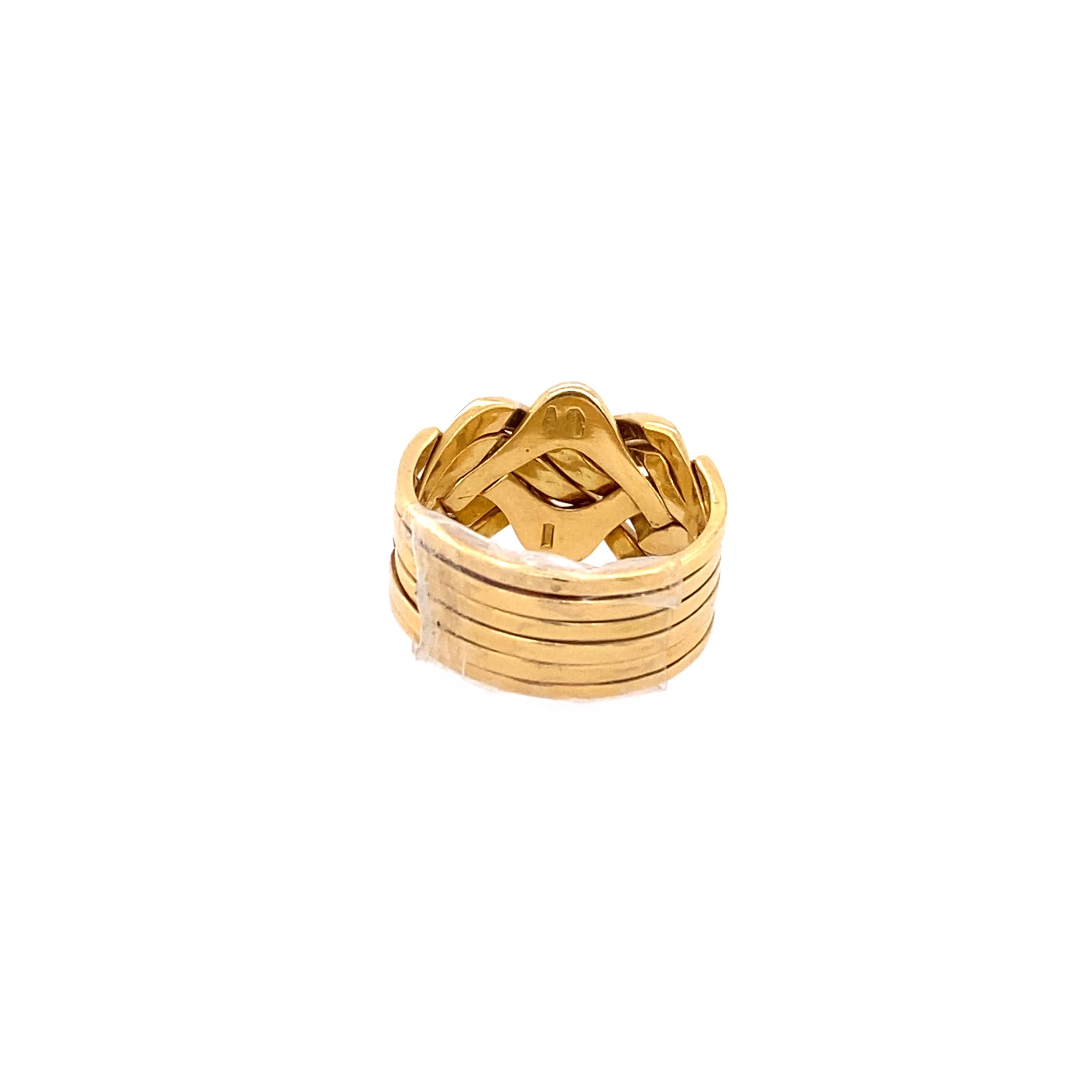 14k puzzle ring