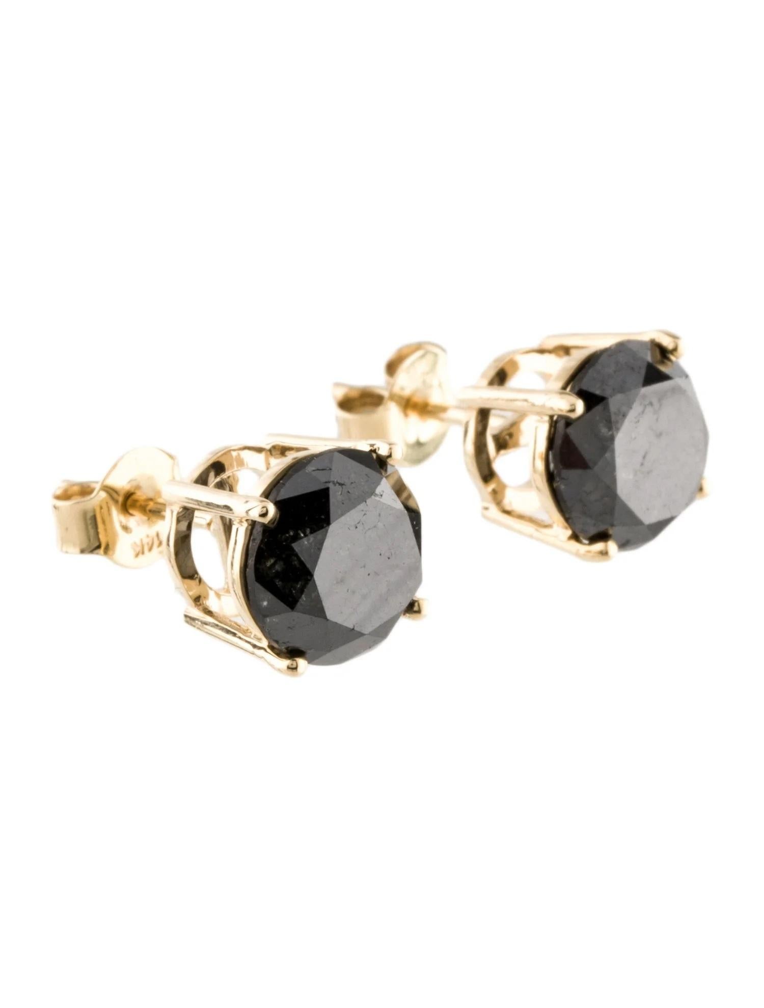 Artiste Boucles d'oreilles 14K 6.81ctw Diamond Stud Ears  Or jaune 14K  Brillant rond en vente