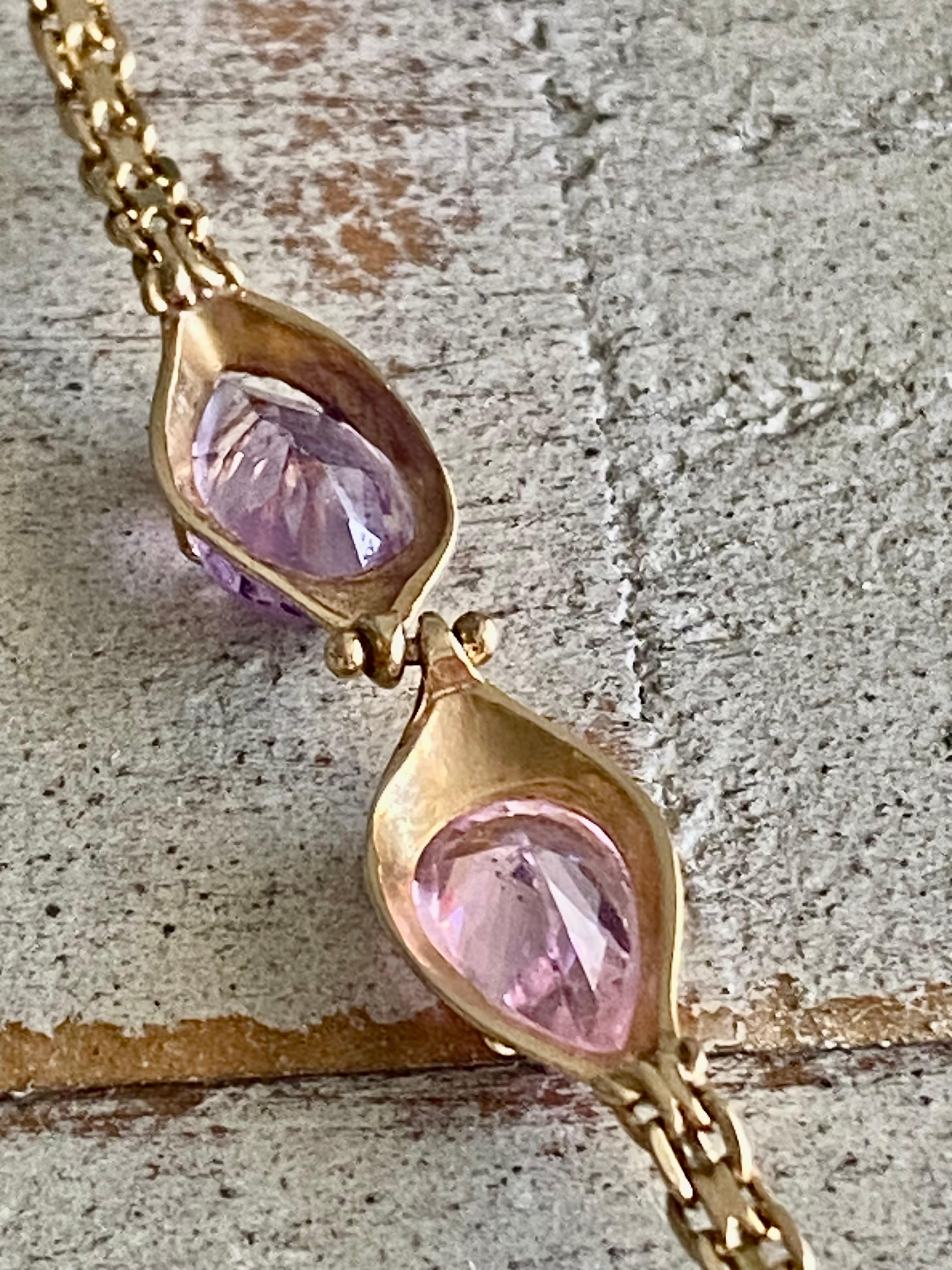 14k Amethyst-Armband im Angebot 4
