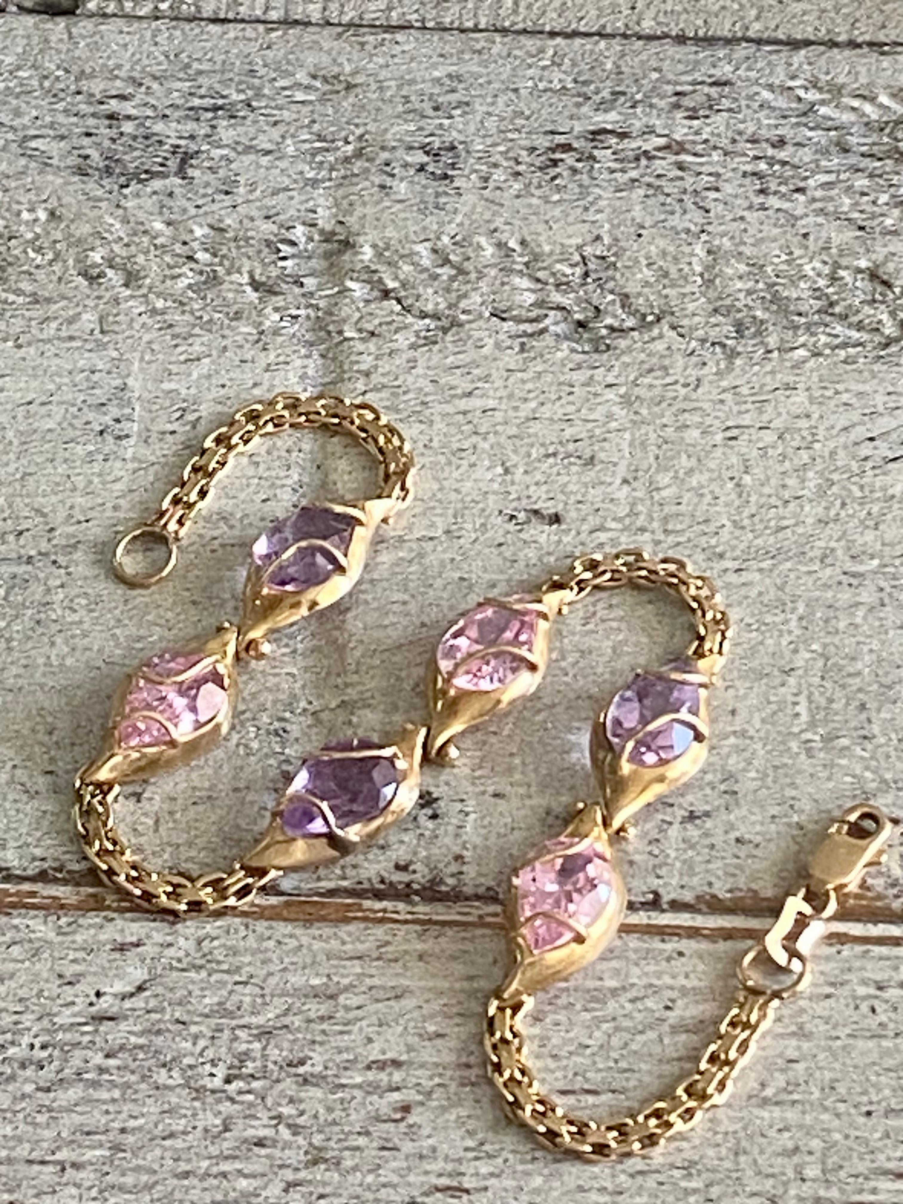 14k Amethyst-Armband im Angebot 2