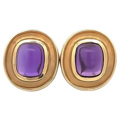 14k Amethyst Earrings