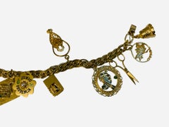 14K And 10K Gold Charms Bracelet