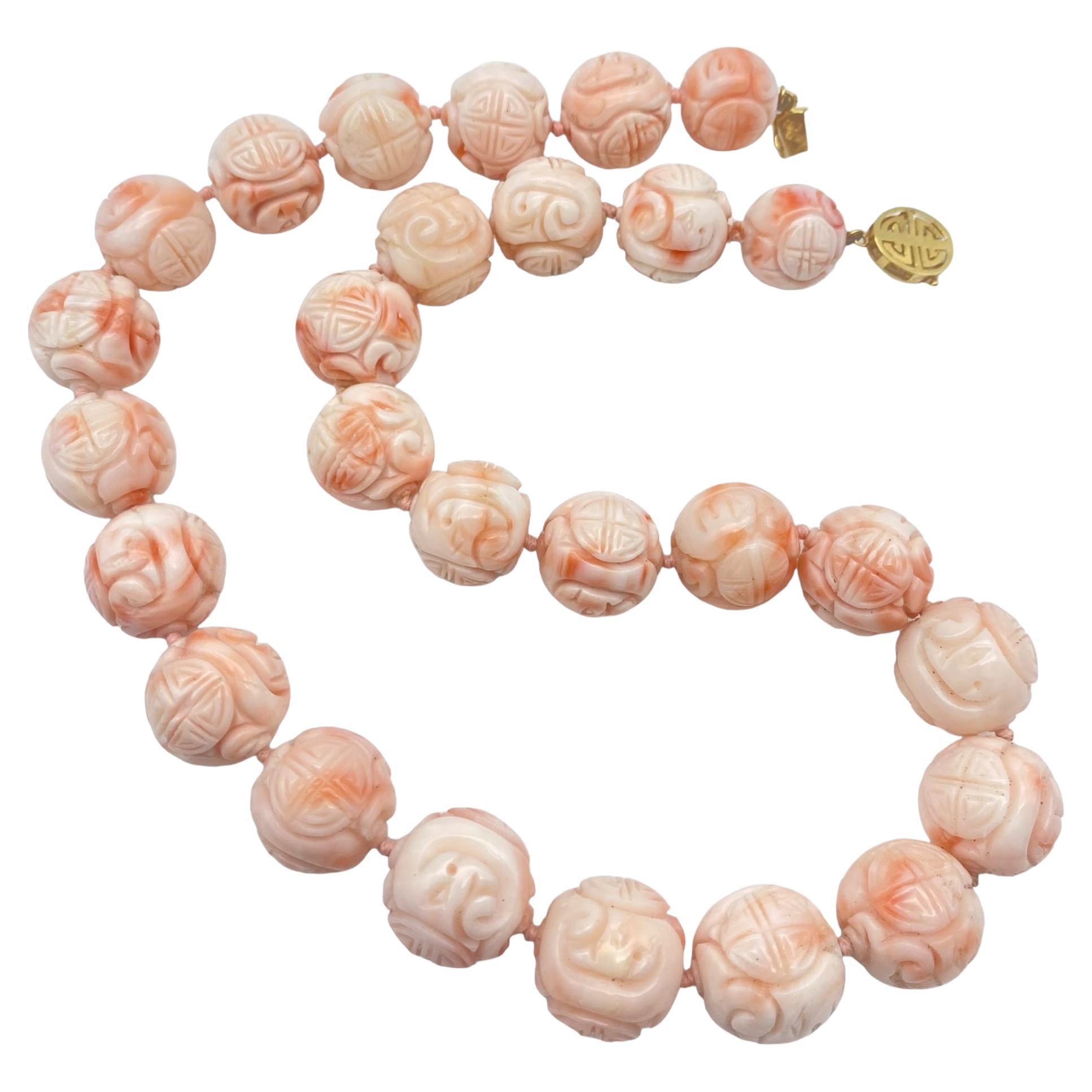 Angel skin coral beads clearance