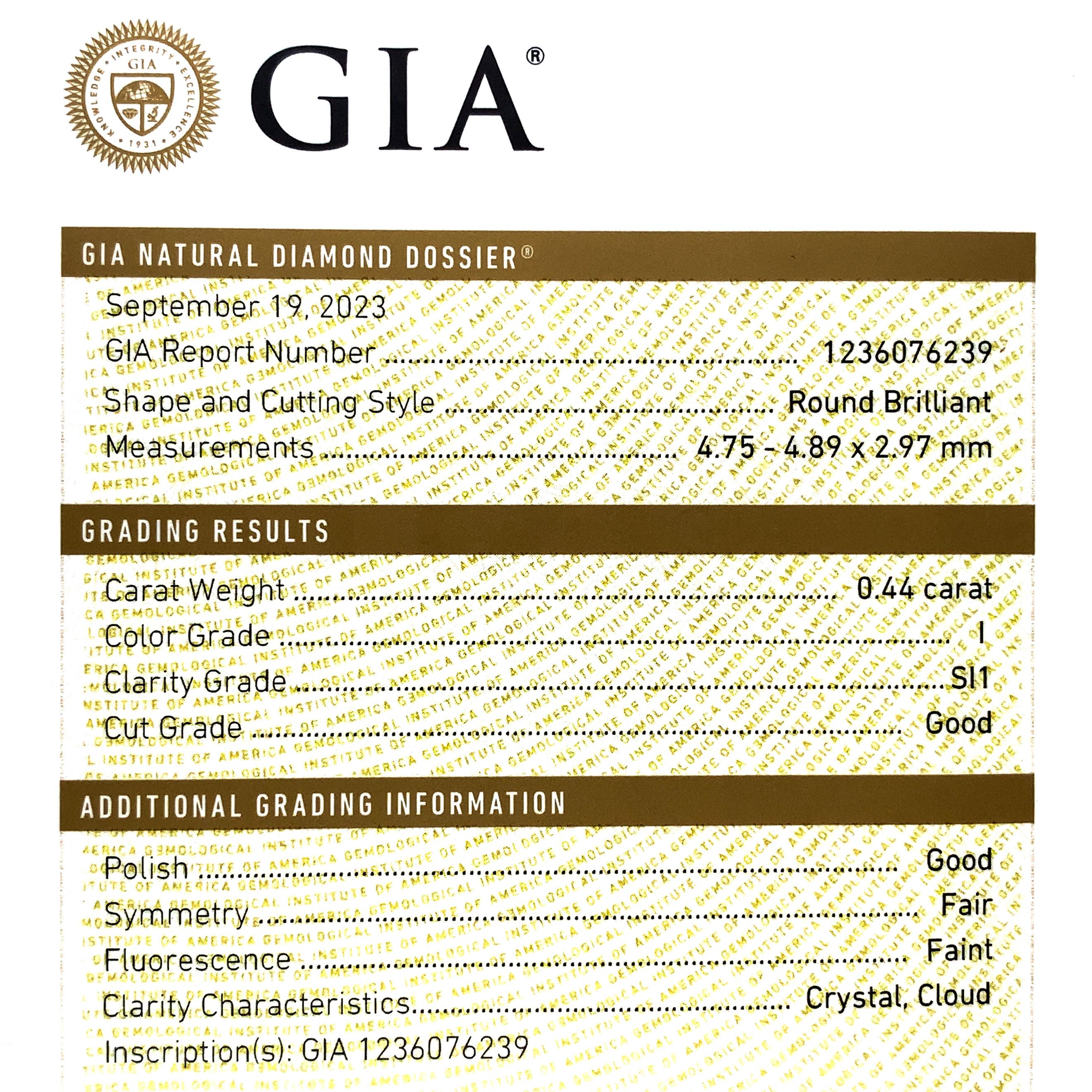 14K Art Deco .44ct Diamond Men's Ring with GIA Report 4