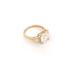 14K Asscher-Cut CZ Ring