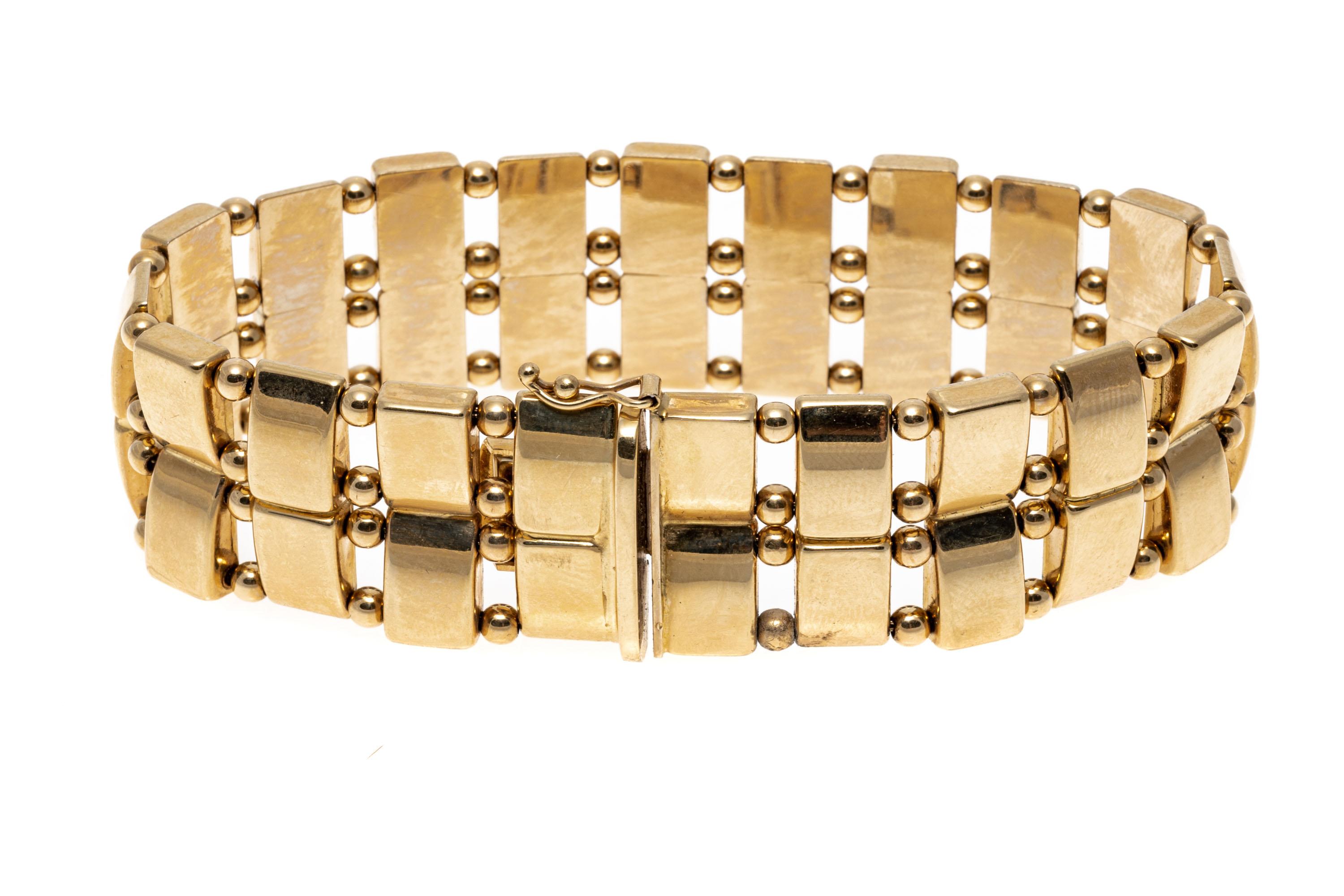 gold motorcycle chain bracelet
