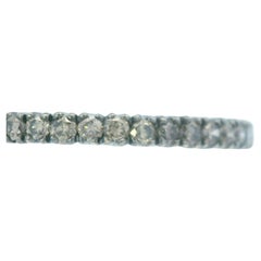 14k Black Rhodium Natural Brown Diamond Eternity Band