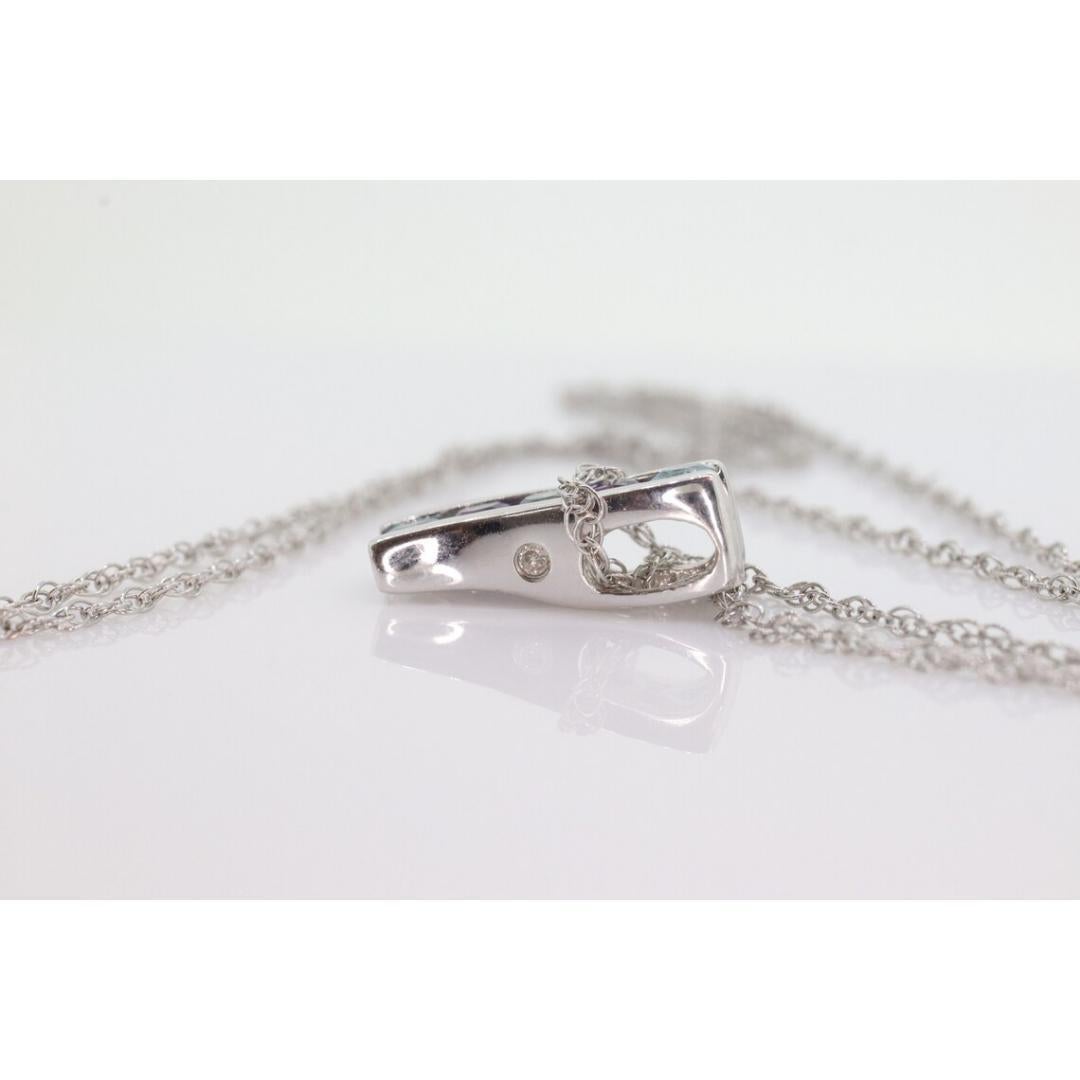 14k Blue TOPAZ and Amethyst Pendant. High quality CANDY Journey pendant. Italian For Sale 2