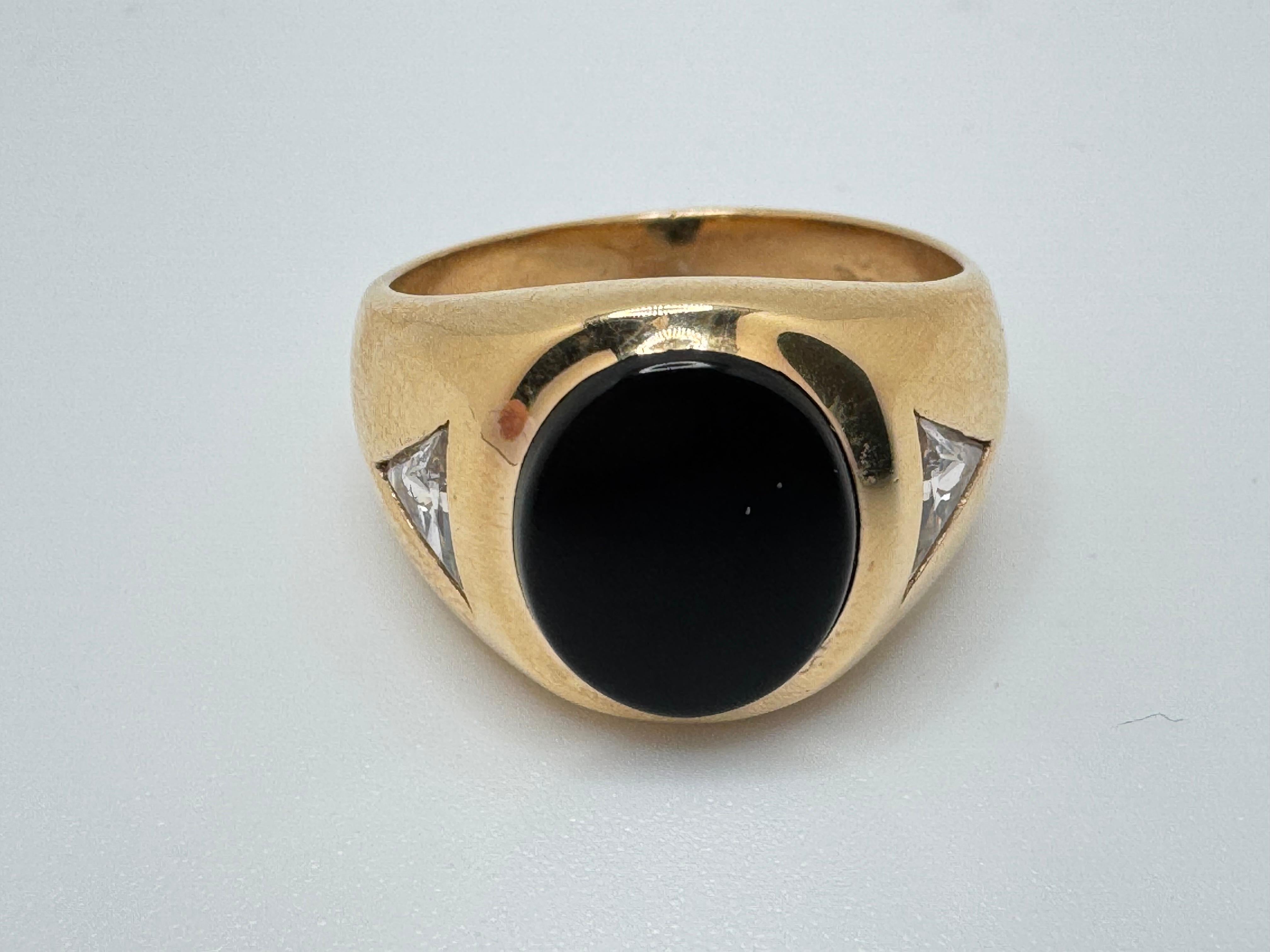 Art Deco 14K Brushed Gold Rhodolite Garnet Bezel Ring For Sale