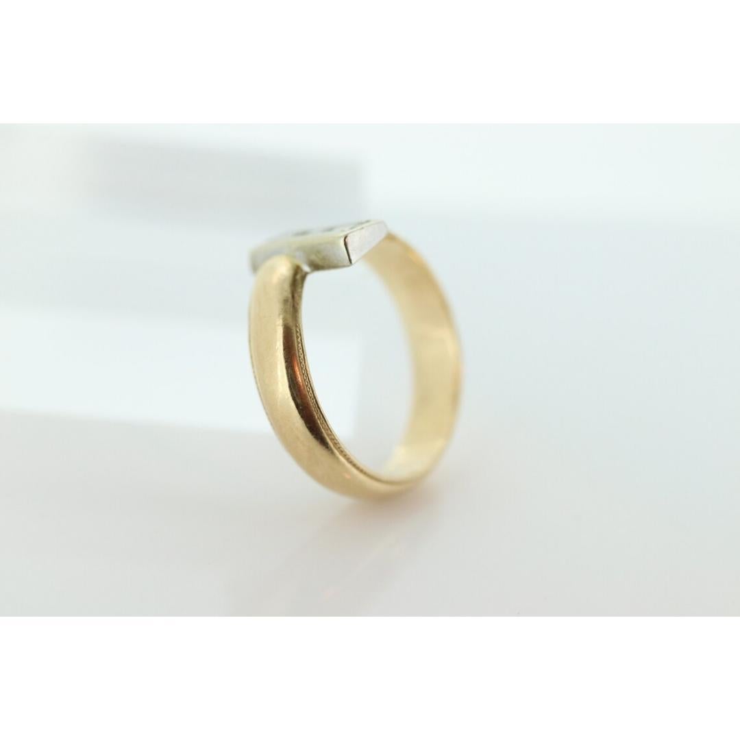 14K Bypass-Diamantring. Channel Set Diamanten. Für immer und ewig Toi et moi Damen im Angebot