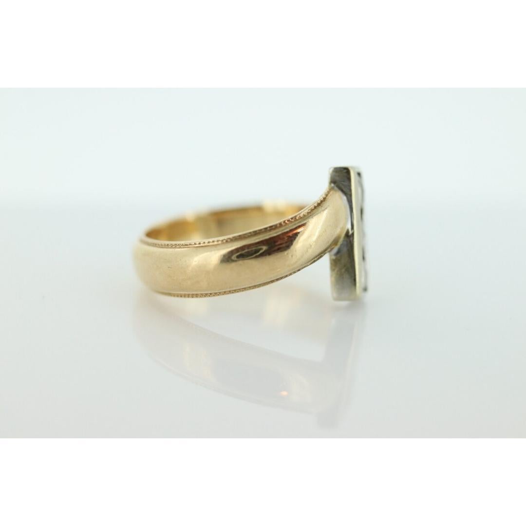 14K Bypass-Diamantring. Channel Set Diamanten. Für immer und ewig Toi et moi im Angebot 3