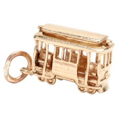 14K Cable Car Charm