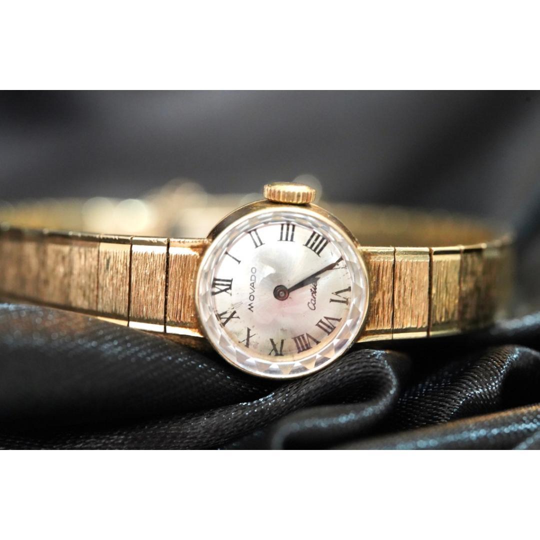 14k CARTIER x MOVADO mechanical watch. 14k Ladies Wristwatch. For Sale 2