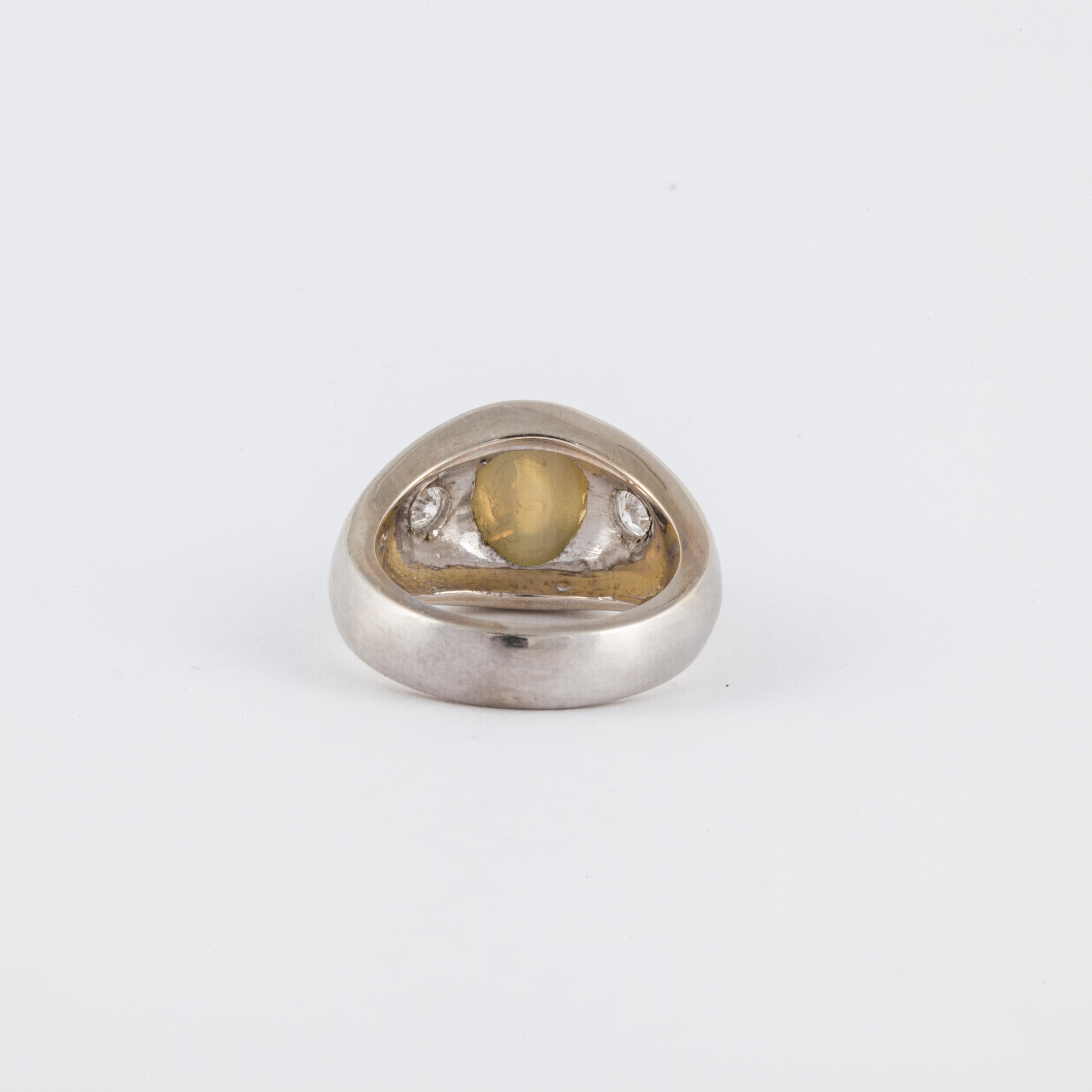 cat's eye chrysoberyl ring