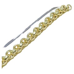 14k Chunky Round Link Bracelet In 14k