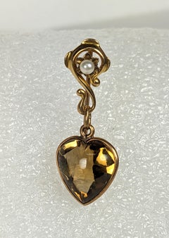 14k Citrine "Questioning the Heart" Assemblage, Studio VL