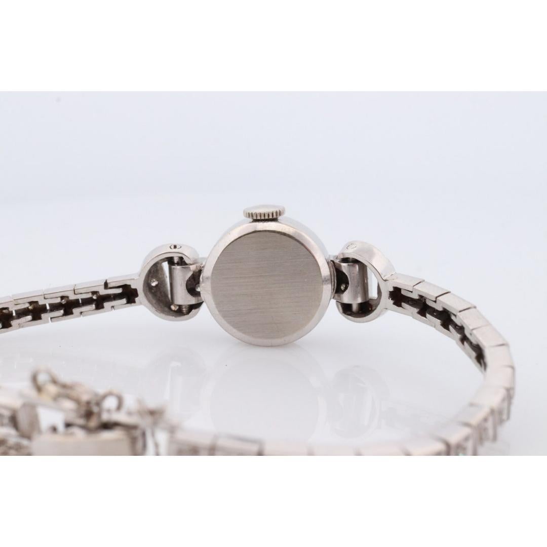 14k CROTON Nivada Grenchen LADIES Armbanduhr. 14k Handuhr mit Diamanten. im Zustand „Gut“ in Port Charlotte, FL