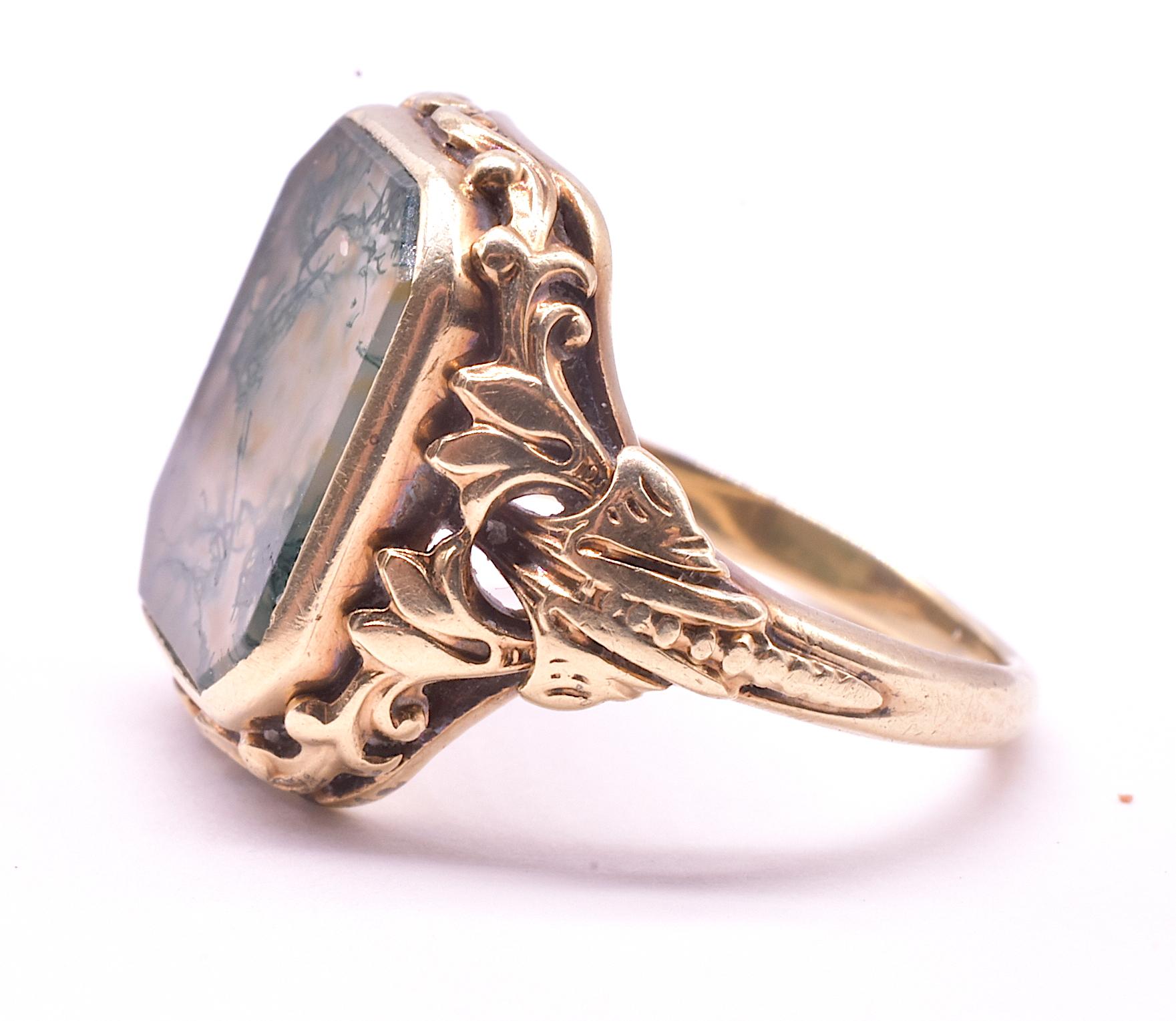 moss agate ring meaning
