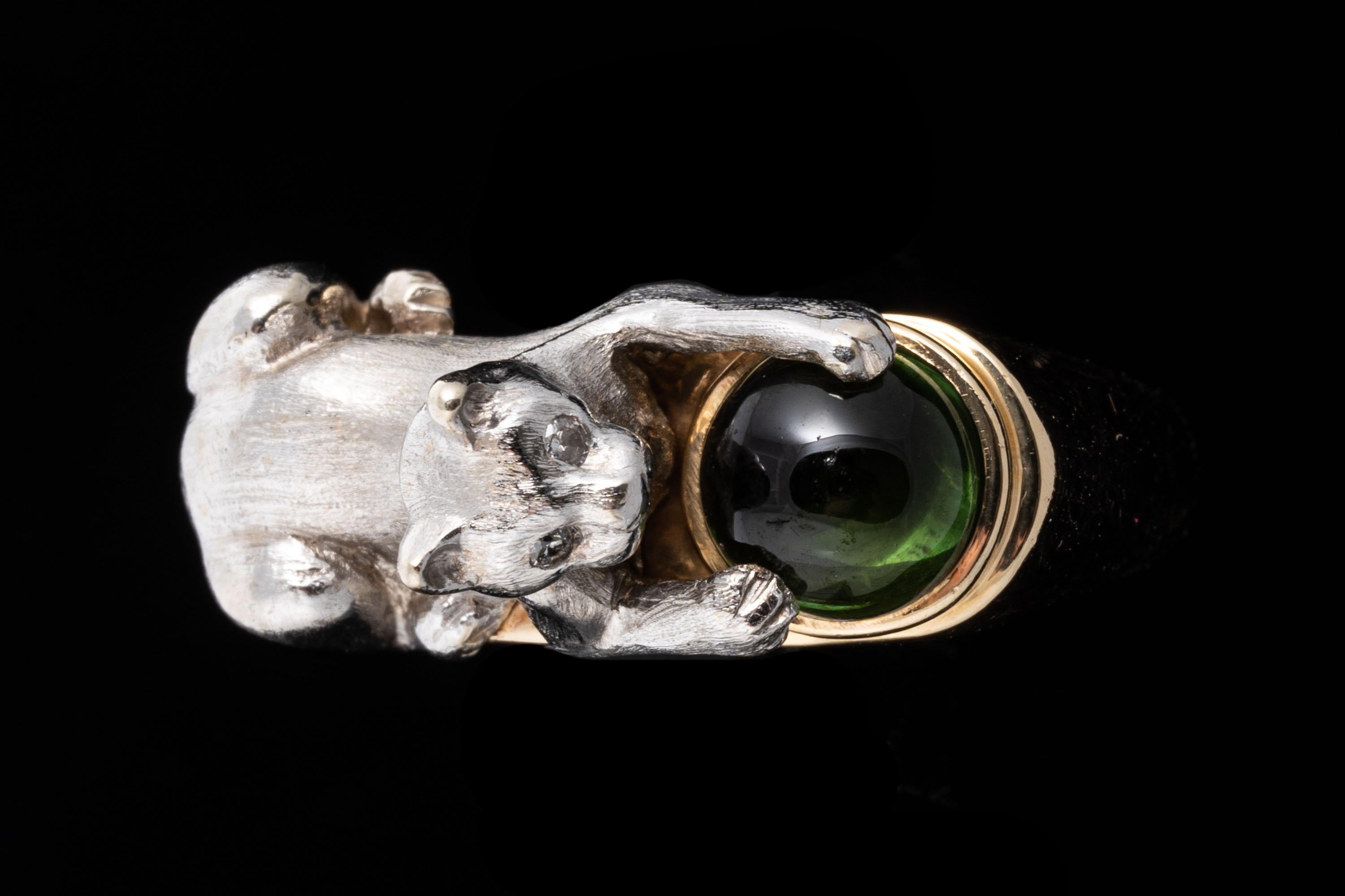 cat ring gold