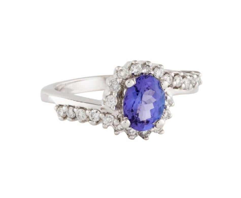 This is a beautiful diamond ring stamped in solid 14K white gold and tanzanite gemstone . The stunning round brilliant diamonds have a stunning appearance and are mounted on a traditional 14K white gold band.
*****
Details:
►Metal: White Gold
►Gold