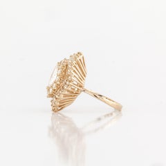 Marquise Diamond Ballerina Ring in 14K Gold
