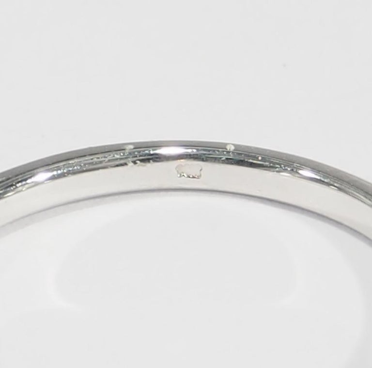 14 Karat Diamond Bar Ring White Gold 0.20 Carat For Sale at 1stDibs