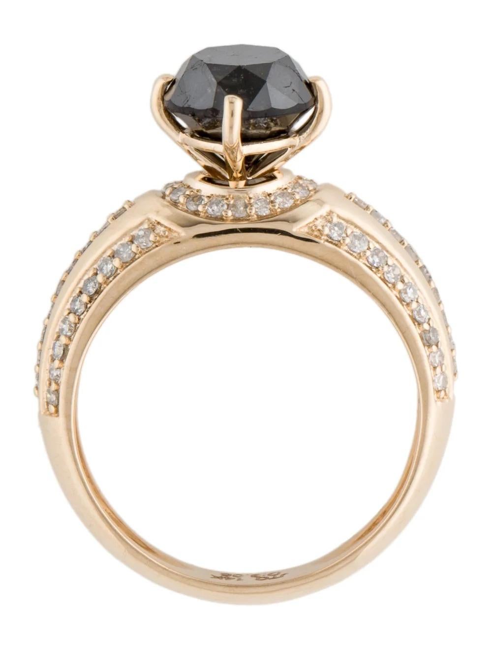 Women's 14K Diamond Cocktail Ring 2.69ctw - Size 6.75 - Statement Jewelry, Luxury Piece For Sale