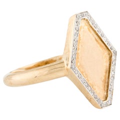 14K Diamond Cocktail Ring Size 6.75