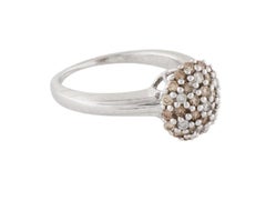 14k Diamond Dazzling Cluster Ball Ring