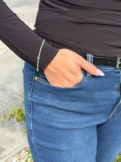 14k Diamond Emerald Diamond Bracelet