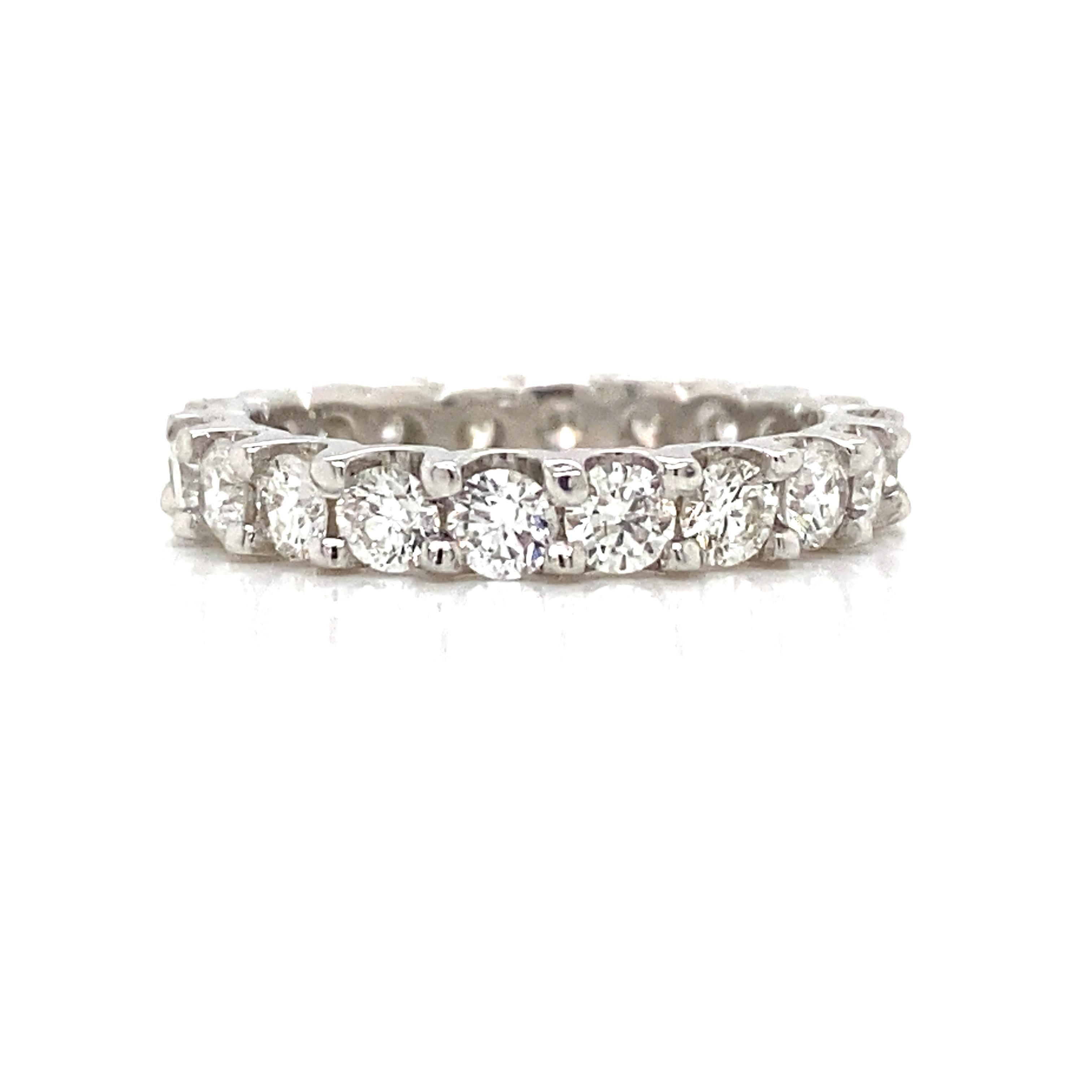 Bracelet d'éternité en diamant 14K or blanc Pour femmes en vente