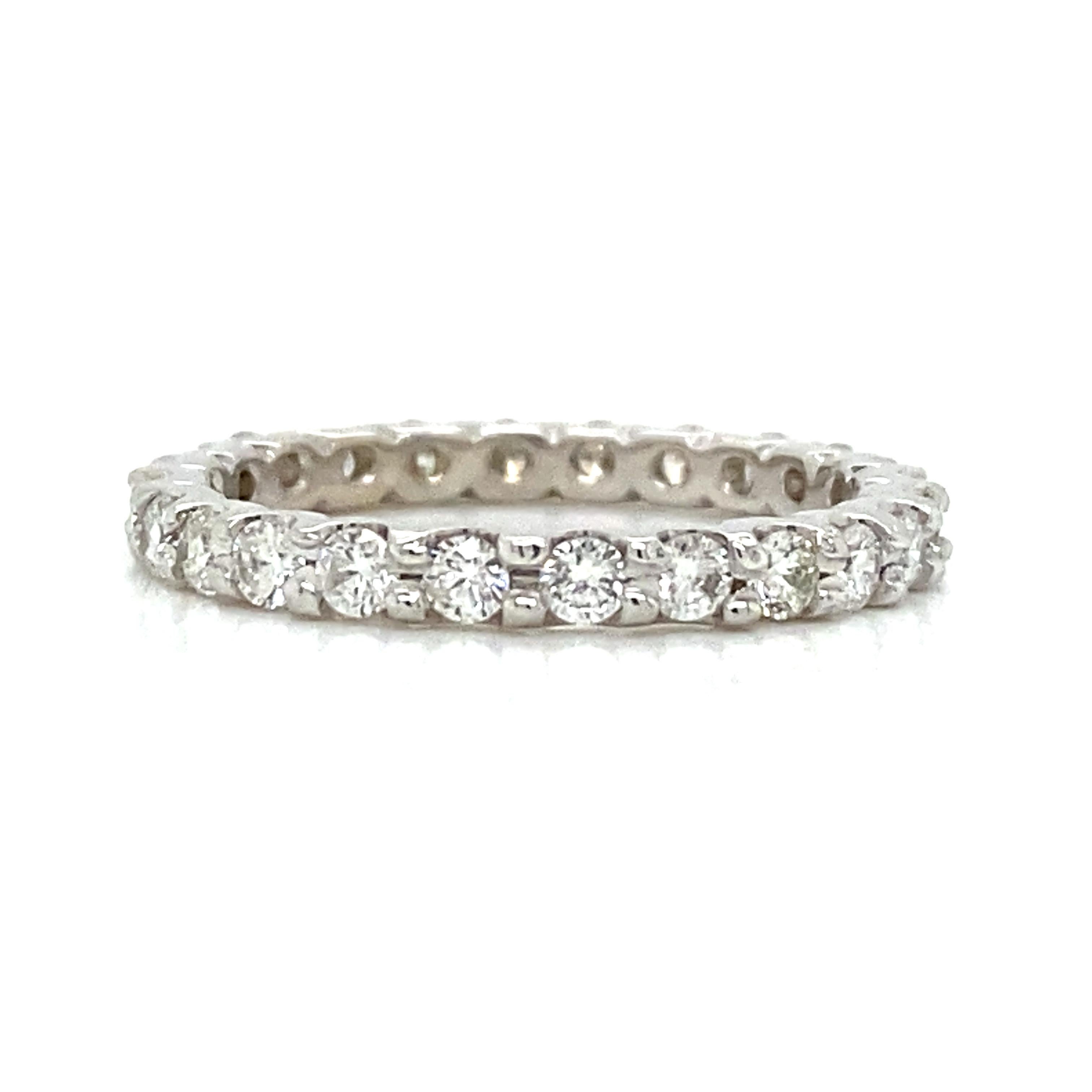 Bracelet d'éternité en diamant 14K or blanc Pour femmes en vente