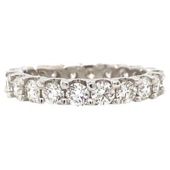 Fascia di eternità con diamante 14k in oro bianco