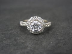14K Diamond Halo Engagement Ring Size 5.5 Finelli