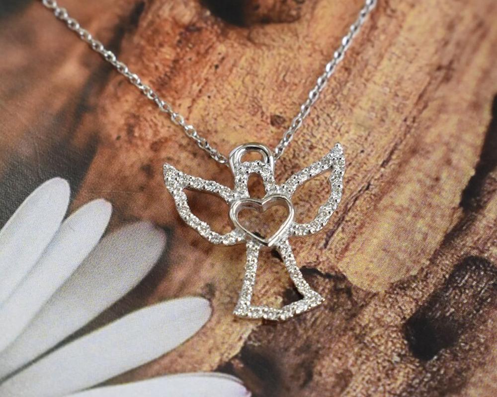 angel charm necklace