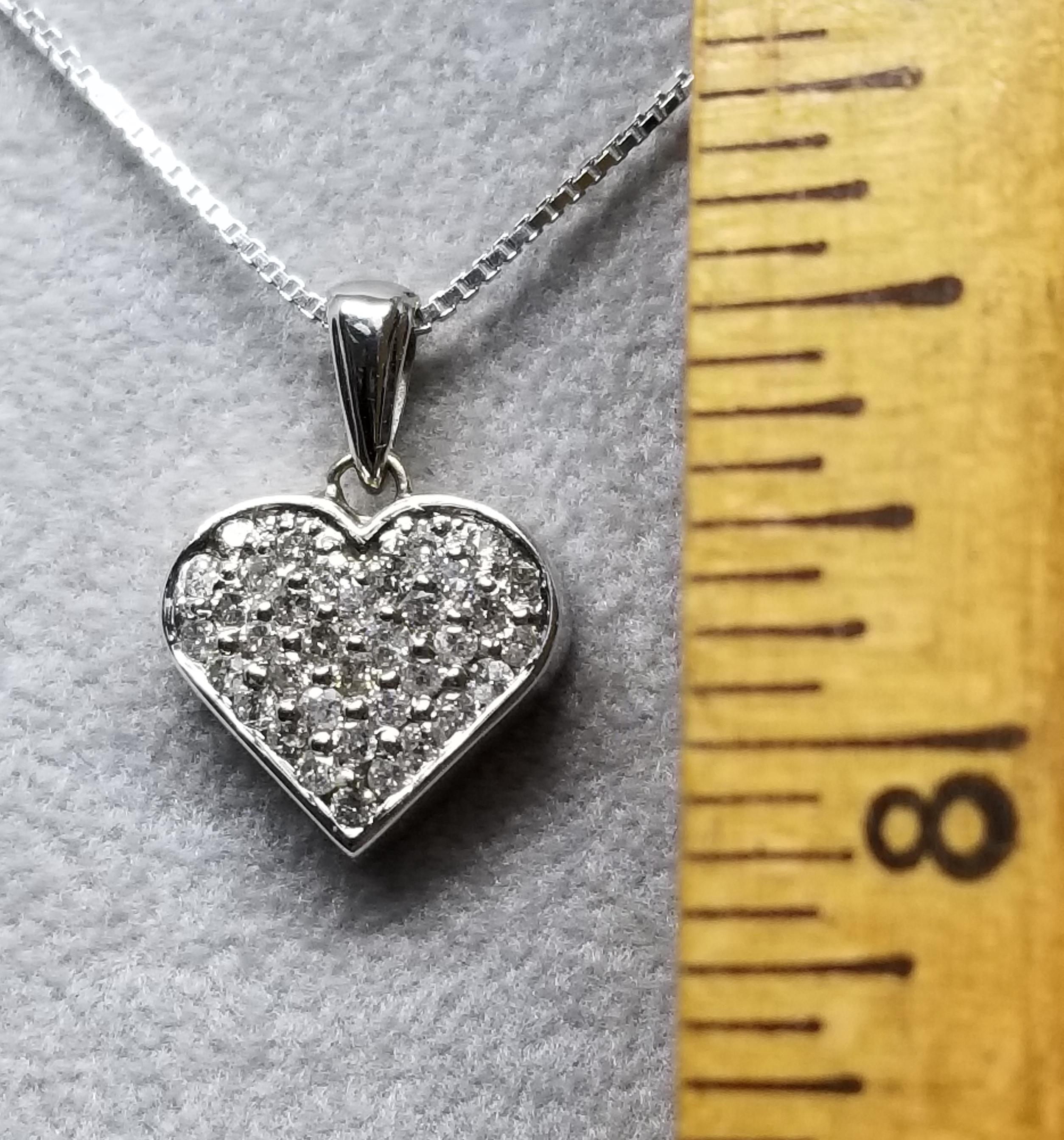 14 Karat Diamant-Herz im Zustand „Neu“ im Angebot in Los Angeles, CA