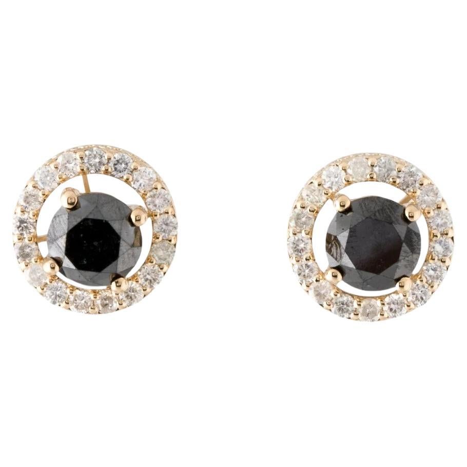 14K Diamond & Jacket Stud Earrings: Timeless Sparkle, Elegant Statement Jewelry For Sale