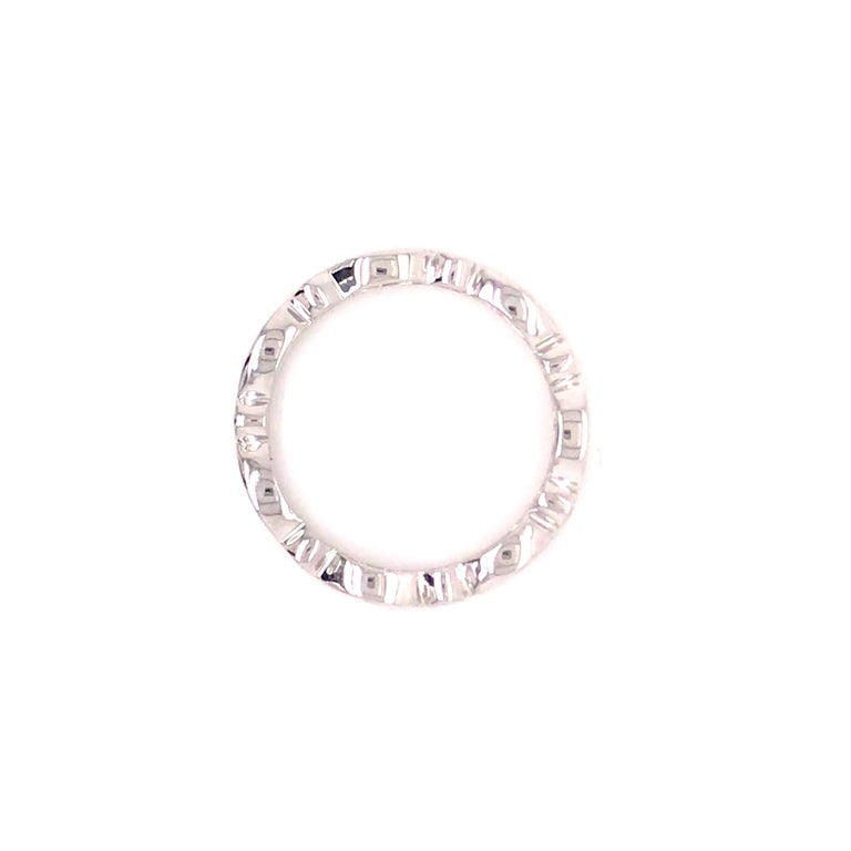 14K Diamond Marquise and Round Shape Band White Gold For Sale at 1stDibs