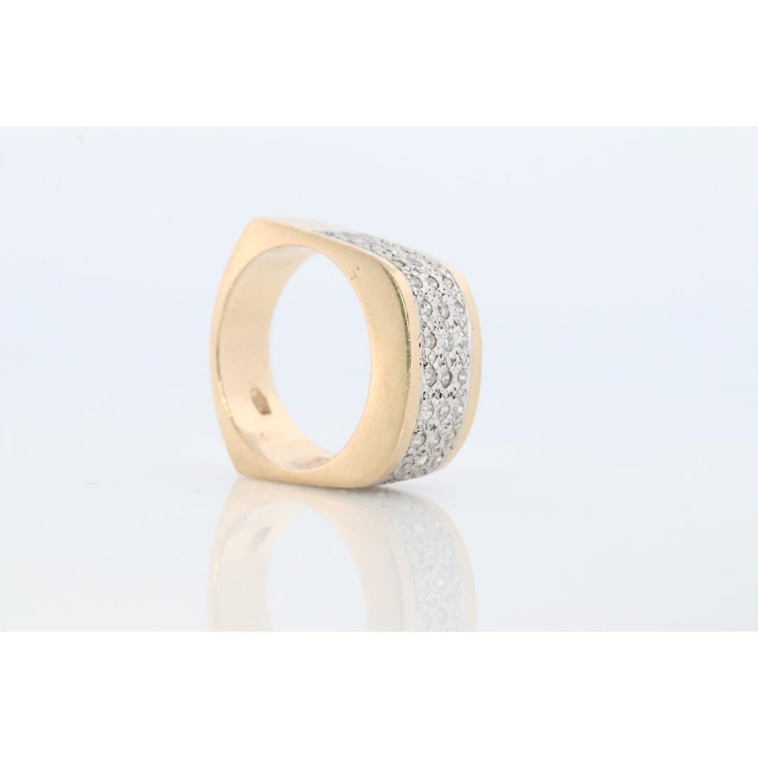 Vintage
Size: 6 1/2 US
Materials: Stone
Gemstone: Diamond
Gem Color: Colorless

Band Color: White

Beautiful Diamond Pave Band. Pave set diamonds. Diamonds set together to make an encrusted design.

Appraised at $3200 Replacement Value. Full